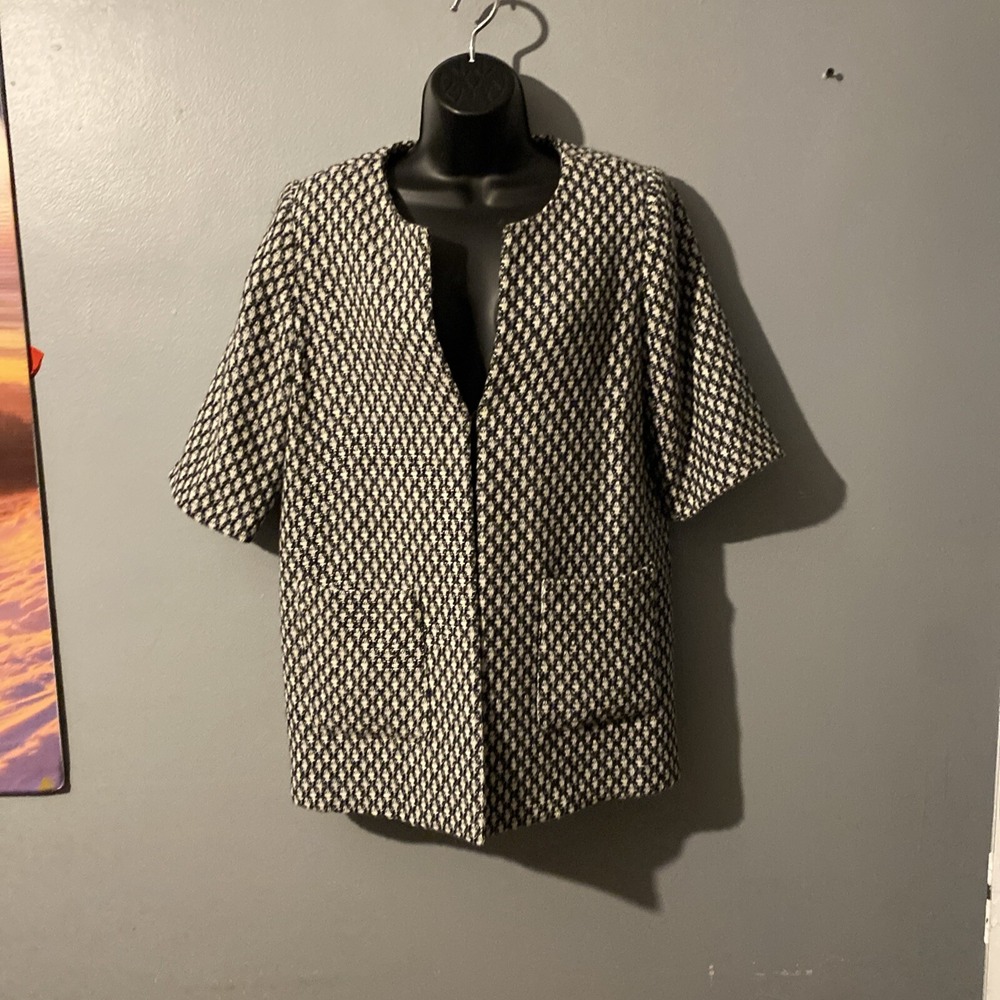 Norm Thomson Womens Wool Blazer Jacket Hidden Hook & Eye Closure NWT - Picture 4 of 7